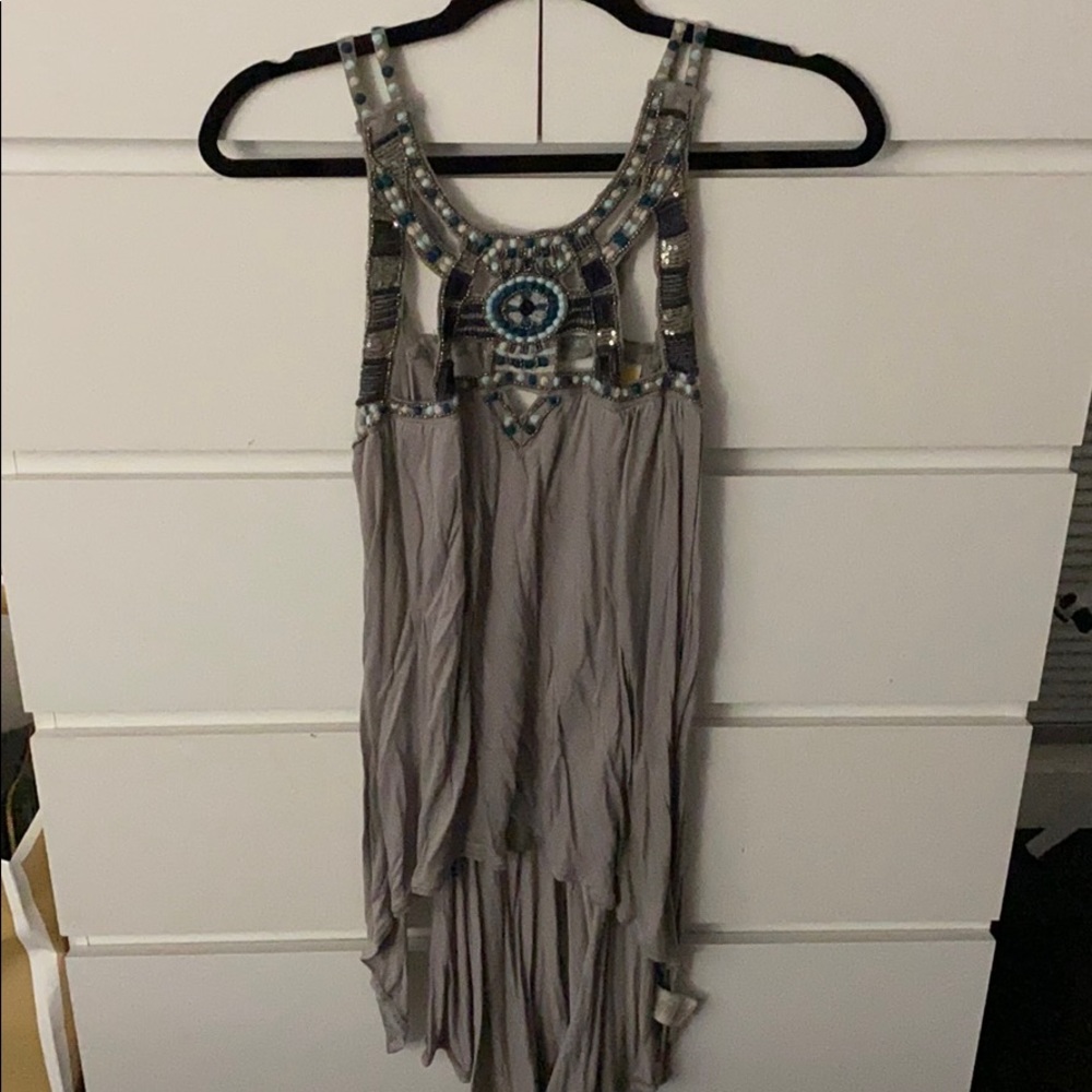 Free people tunic tank w sequin detail